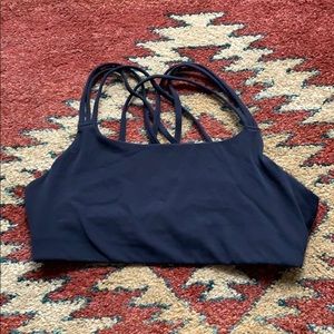 Athleta Sports Bra Navy Medium